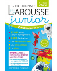 Dictionnaire Larousse Junior 7-11 ans (couverture RIGIDE) -  ISBN 9782036068735