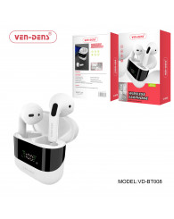 Écouteurs universels blancs BLUETOOTH sans fil (sous forme de boutons à insérer dans l'oreille) BT-008 PROFLASH (*incluant 0,60$ d'écofrais)