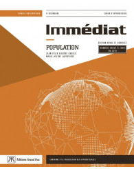 Immédiat - sec. 5 - Population, 2e édition - Cahier d'apprentissage - ISBN 9782765541097