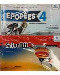 COMBO: Épopées/ScientifiQ 4e année - Cahier d'apprentissage & Ensemble de 3 fascicules (no 220927) - ISBN 9782766203178