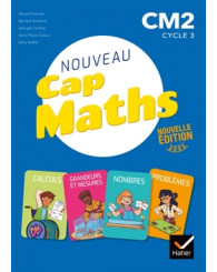 Nouveau Cap Maths CM2, manuel de l'élève + cahier de géométrie + dico-maths, Hatier 2021 - ISBN 3277450292942