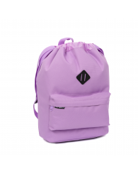 Sac fourre-tout noir pour adolescent(e) avec pochette à l'avant OFF TRACK GEO VIOLET (no F24551PE)