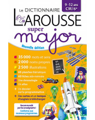 Dictionnaire Larousse Super Major 9-12 ans, CM/6e - ISBN 9782036000001 (anc.code 9782035985224) 
