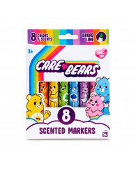Calinours CARE BEARS - Ensemble de 8 marqueurs parfumés TRAIT LARGE (Jusqu'à épuisement des stocks!)