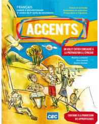 Accents-sec.5-Cahier d'apprentissage + Code grammatical + Accès étudiants Web (no 215539) - ISBN 9782761771498