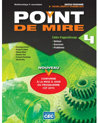 Point de mire, sec. 4 (SN) - Cahier d'apprentissage (incluant exercices interactifs ) + Accès étudiants Web (no 216814) - ISBN 9782761790024