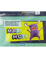 Maxi Mots - Carnet effaçable - 2e cycle FRANÇAIS (no 225114///224815) - ISBN 9782766212637///9782765541523