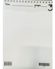 Cahier de traces pour secondaire 3 (9x12 po. / 22,8x30,5 cm) (no 1500529)