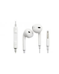 Écouteurs universels blancs (prise jack circulaire) (audio AVEC MICRO) (sous forme de boutons à insérer dans l'oreille) IP-955C PROFLASH (*incluant 0,60$ d'écofrais)