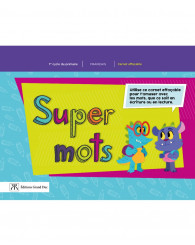 Super Mots - Carnet effaçable - 1er cycle FRANÇAIS (no 224814) - ISBN 9782765541516