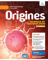 Origines 2e secondaire - Cahier d'apprentissage, 3e Éd. (incluant Cahier de révision et les exercices interactifs) Version papier + Accès étudiant, Web 1 an (no 225414) - ISBN 9782766215751