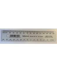 Petite règle transparente claire SELECTUM (15 cm) métrique (no 53-604C)
