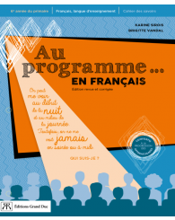 Au programme en français 6e année - Cahier de l'élève (no 224832) - ISBN 9782765531814