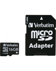 Carte mémoire micro SDHC / SDXC Premium avec adaptateur Classe 10, 16Go