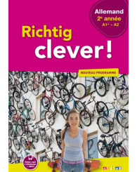 Richtig clever 2e année, A1+/A2, allemand, livre, Didier 2017 - ISBN  9782278087471