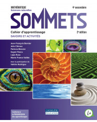 Sommets Sec. 4 (SN) 2e édition COMBO: Cahier d'apprentissage version imprimée ET version numérique + act. int.- ISBN 9782765082385///9782765082392