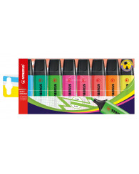 Surligneur STABILO BOSS ORIGINAL - Ensemble de 8 couleurs
