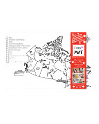Napperon à colorier - Carte du Canada - Funny Mat