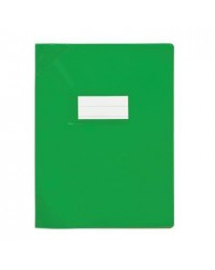 Protège-cahier 17x22cm - grain cuir - vert sapin (72005C)
