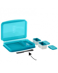 Boîte à déjeuner BENTO (bleu aqua tropical) fuel TRUDEAU (no 38709326)
