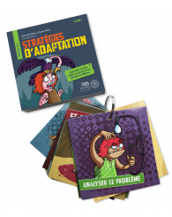 Cartons des STRATÉGIES D'ADAPTATION : 27 cartons psychoéducatifs pour apprendre à mieux réagir au stress et aux situations difficiles - ISBN 9782923827810