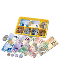 Ensemble de monnaie et billets de banque pour débutants (fausse argent) (LER2335)