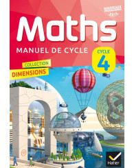 Maths, manuel de cycle, cycle 4, nouv. prog. 2016, Hatier 2016 - ISBN 9782401020016