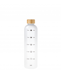 Bouteille d'eau MOTIVATION TRITAN blanc (32oz/945ml) TRUDEAU (no 04722208)