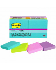 Feuillets autoadhésifs Post-it (2x2po.) @720f. Super Sticky - ÉCLAT DE LUMIÈRE (no 622-8SSMIA)
