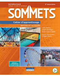 Sommets Sec. 5 (CST) Cahier d'apprentissage  version imprimée + activités interactives - ISBN 9782765060147