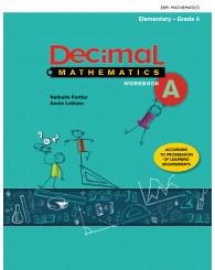 DECIMAL grade 6 - workbooks 6 (A & B) + Digital Components (version anglaise) - ISBN 9782761365741