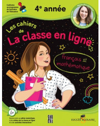 Les cahiers de la classe en ligne - 4e année - madame Marie-Ève : cahier imprimé et numérique - ISBN 9782897423063