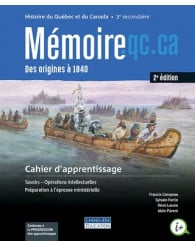 Mémoire.qc.ca - 2e cycle (3e secondaire) 2e édition - Cahier d'apprentissage - version imprimée + activités interactives - 1 an - ISBN 9782765071396