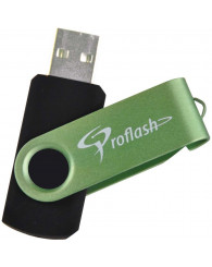 Clé USB Flip Flash, qualité supérieure, avec couvercle pivotant intégré (coul. ass.) 16GB