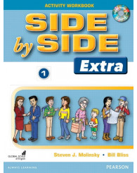 Side by side Extra 1, Activity workbook + CD - ISBN 9780132459730 (couverture bleue pâle)
