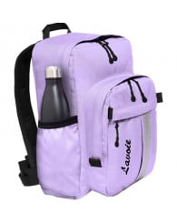 Sac à dos LAVOIE - Chic Choc (24 litres) LILAS (avec poche pour la gourde d'eau)