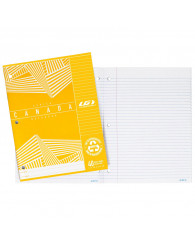 Cahier Canada LIGNÉ LOUIS GARNEAU (40 pages) (couverture laminée) (grand format) (no 412315) - JAUNE