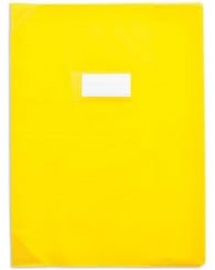 Protège-cahier 17x22cm - grain cuir - jaune soleil (72004C)