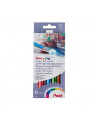 Crayons pour AQUARELLE (emballage de 12) PENTEL (no CB9-12)