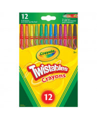 Crayons de cire TWISTABLES (emballage de 12) CRAYOLA (no 52-4512)