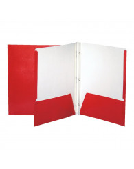 Couverture combo (pochettes+attaches) GEO carton laminé - ROUGE (no 34200RD)