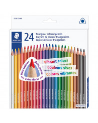 Crayons à colorier triangulaire ergonomique (emballage de 24) STAEDTLER (no 1278CC24A6) 