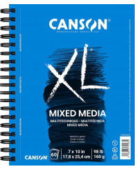Cahier avec spiral multi-médias CANSON XL (7x10po.) 60f./120 pages (no C7022419///C100510926) 