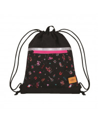 Sac fourre-tout nanö (COUNTRY) noir et rose