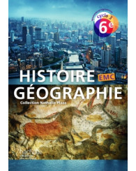 Histoire Géographie EMC 6ème, cycle 3, Hachette 2016 - ISBN 9782013953061