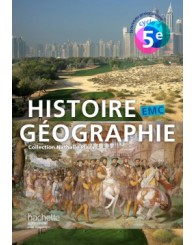 Histoire Géographie EMC 5ème, livre de l'élève, cycle 4, Hachette 2016 - ISBN 9782013953078