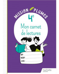 Mission plumes - Mon carnet de lectures 4e, éd.2024 - ISBN 9782017260363