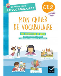En route pour le vocabulaire ! Mon cahier de vocabulaire CE2 - Cahier élève, éd.2025 - ISBN 9782401115606