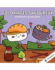 Coloriages savoureux - 40 illustrations de Jade Lachine - ISBN 9782898791192