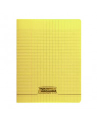 Cahier 24x32cm - 96 pages - Séyès - couverture polypro - JAUNE (18194C)